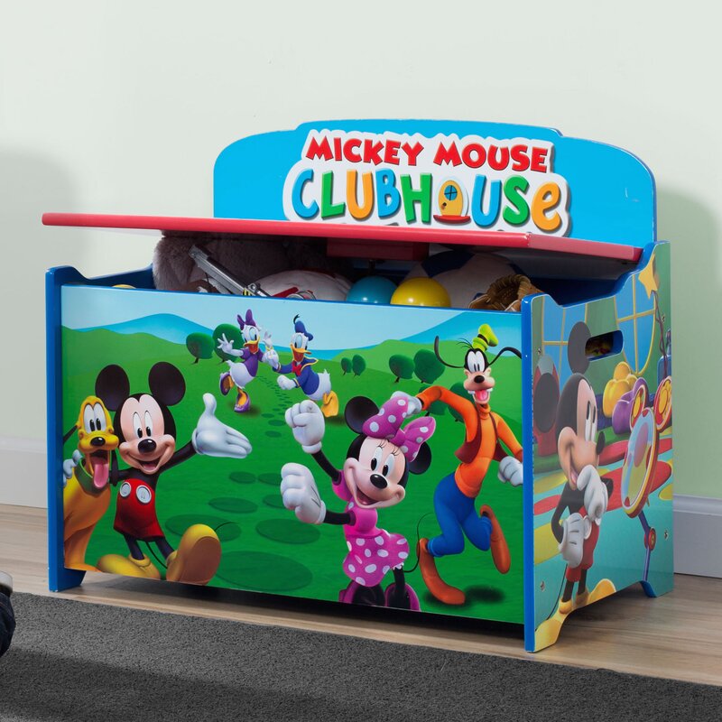 mickey mouse fabric toy box